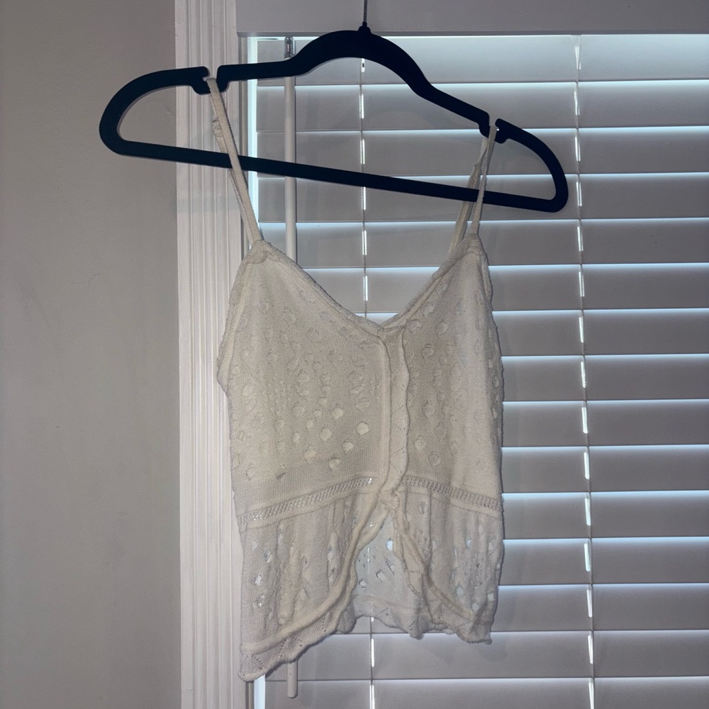 Kimchi Blue White Lace Tank Top